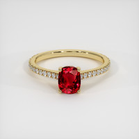 1.64 Ct. Ruby Ring, 14K Yellow Gold 1