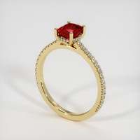1.64 Ct. Ruby Ring, 14K Yellow Gold 2
