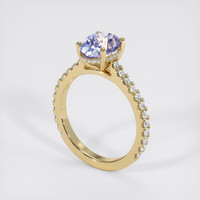 2.44 Ct. Bi Color Sapphire Ring, 14K Yellow Gold 2