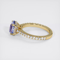 2.44 Ct. Bi Color Sapphire Ring, 14K Yellow Gold 4