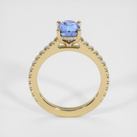 2.00 Ct. Blue Sapphire Ring, 14K Yellow Gold 3