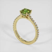 2.53 Ct. Green Sapphire Ring, 14K Yellow Gold 2