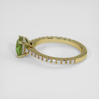 2.53 Ct. Green Sapphire Ring, 14K Yellow Gold 4