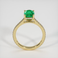 1.37 Ct. Emerald Ring, 18K Yellow Gold 3
