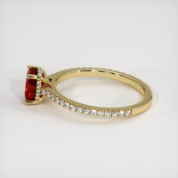 1.64 Ct. Ruby Ring, 18K Yellow Gold 4