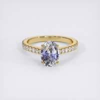 2.44 Ct. Bi Color Sapphire Ring, 18K Yellow Gold 1