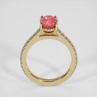 1.59 Ct. Padparadscha Sapphire Ring, 18K Yellow Gold 3