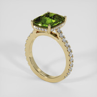 5.26 Ct. Bi Color Sapphire Ring, 18K Yellow Gold 2
