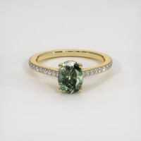 2.05 Ct. Sapphire Ring, 18K Yellow Gold 1