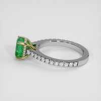 1.67 Ct. Emerald Ring, 18K Yellow & White 4