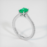 1.56 Ct. Emerald Ring, Platinum 950 2