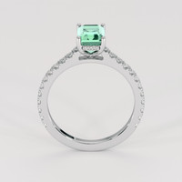 1.11 Ct. Emerald Ring, Platinum 950 3