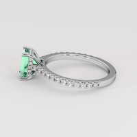 1.11 Ct. Emerald Ring, Platinum 950 4