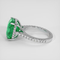 6.18 Ct. Emerald Ring, Platinum 950 4