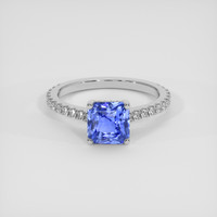 2.53 Ct. Blue Sapphire Ring, Platinum 950 1