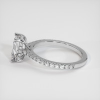 2.22 Ct. White Sapphire Ring, Platinum 950 4