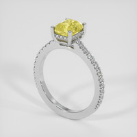 2.06 Ct. Yellow Sapphire Ring, Platinum 950 2