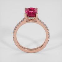 2.00 Ct. Ruby Ring, 14K Rose Gold 3