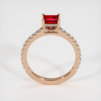 1.00 Ct. Ruby Ring, 14K Rose Gold 3