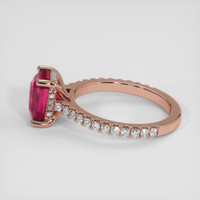 2.00 Ct. Ruby Ring, 18K Rose Gold 4