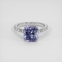 4.14 Ct. Violet Spinel Ring, Silver 1