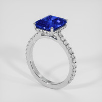 5.06 Ct. Blue Sapphire Ring, 10K White Gold 2