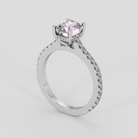 2.01 Ct. Pink Sapphire Ring, 10K White Gold 2