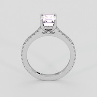 2.01 Ct. Pink Sapphire Ring, 10K White Gold 3