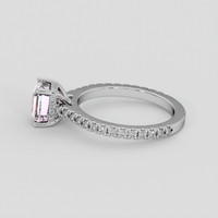 2.01 Ct. Pink Sapphire Ring, 10K White Gold 4
