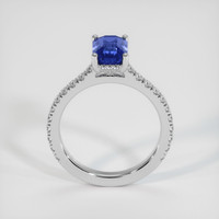 1.74 Ct. Blue Sapphire Ring, 10K White Gold 3