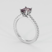 1.27 Ct. Bi Color Sapphire Ring, 14K White Gold 2