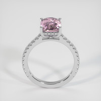 3.06 Ct. Purplish Pink Sapphire Ring, 14K White Gold 3