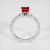 1.00 Ct. Ruby Ring, 14K White Gold 3