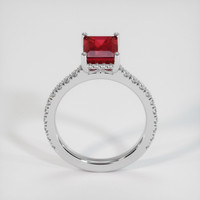 2.06 Ct. Ruby Ring, 14K White Gold 3