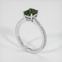 2.11 Ct. Sapphire Ring, 14K White Gold 2