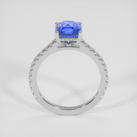 2.53 Ct. Blue Sapphire Ring, 14K White Gold 3