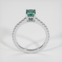 1.58 Ct. Bluish Green Sapphire Ring, 14K White Gold 3