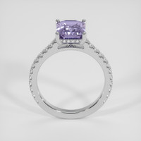 2.75 Ct. Purple Sapphire Ring, 14K White Gold 3