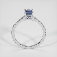0.98 Ct. Blue Sapphire Ring, 14K White Gold 3