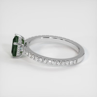 1.02 Ct. Green Sapphire Ring, 14K White Gold 4