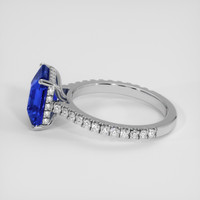 5.06 Ct. Blue Sapphire Ring, 18K White Gold 4