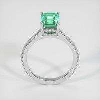 2.43 Ct. Emerald Ring, 18K White Gold 3