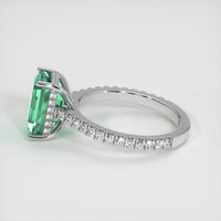 2.43 Ct. Emerald Ring, 18K White Gold 4