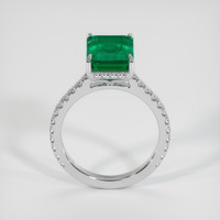 3.46 Ct. Emerald Ring, 18K White Gold 3