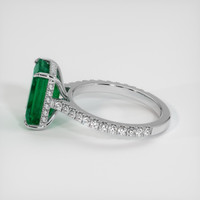 3.46 Ct. Emerald Ring, 18K White Gold 4