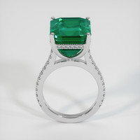 11.37 Ct. Emerald Ring, 18K White Gold 3
