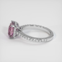3.06 Ct. Purplish Pink Sapphire Ring, 18K White Gold 4