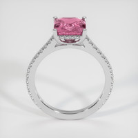3.37 Ct. Pink Sapphire Ring, 18K White Gold 3