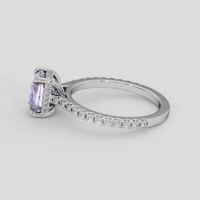 2.07 Ct. Purple Sapphire Ring, 18K White Gold 4