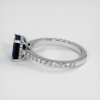1.57 Ct. Sapphire Ring, 18K White Gold 4